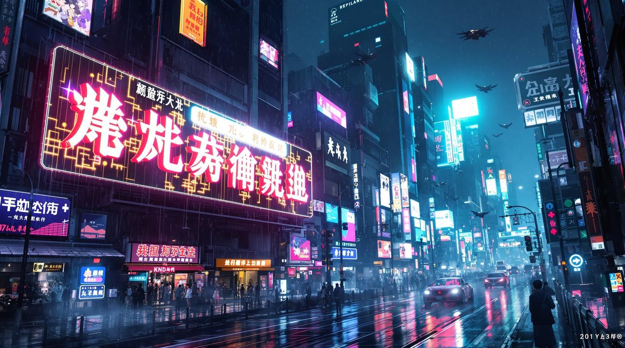 里番动漫库赛博世界 - 数据洪流中的未来都市